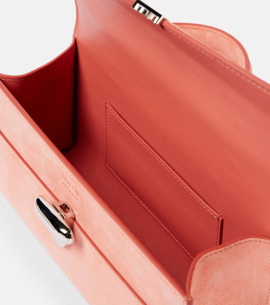 Symmetry Pochette suede tote bag