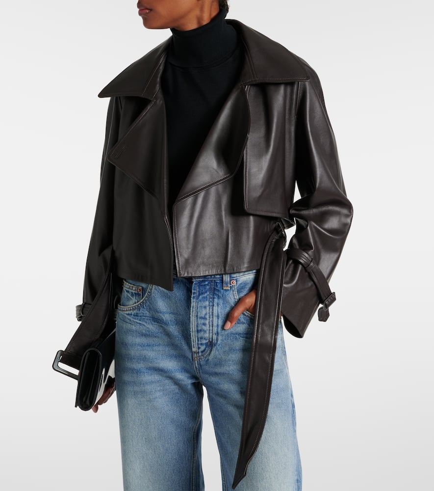 Hatti leather biker jacket