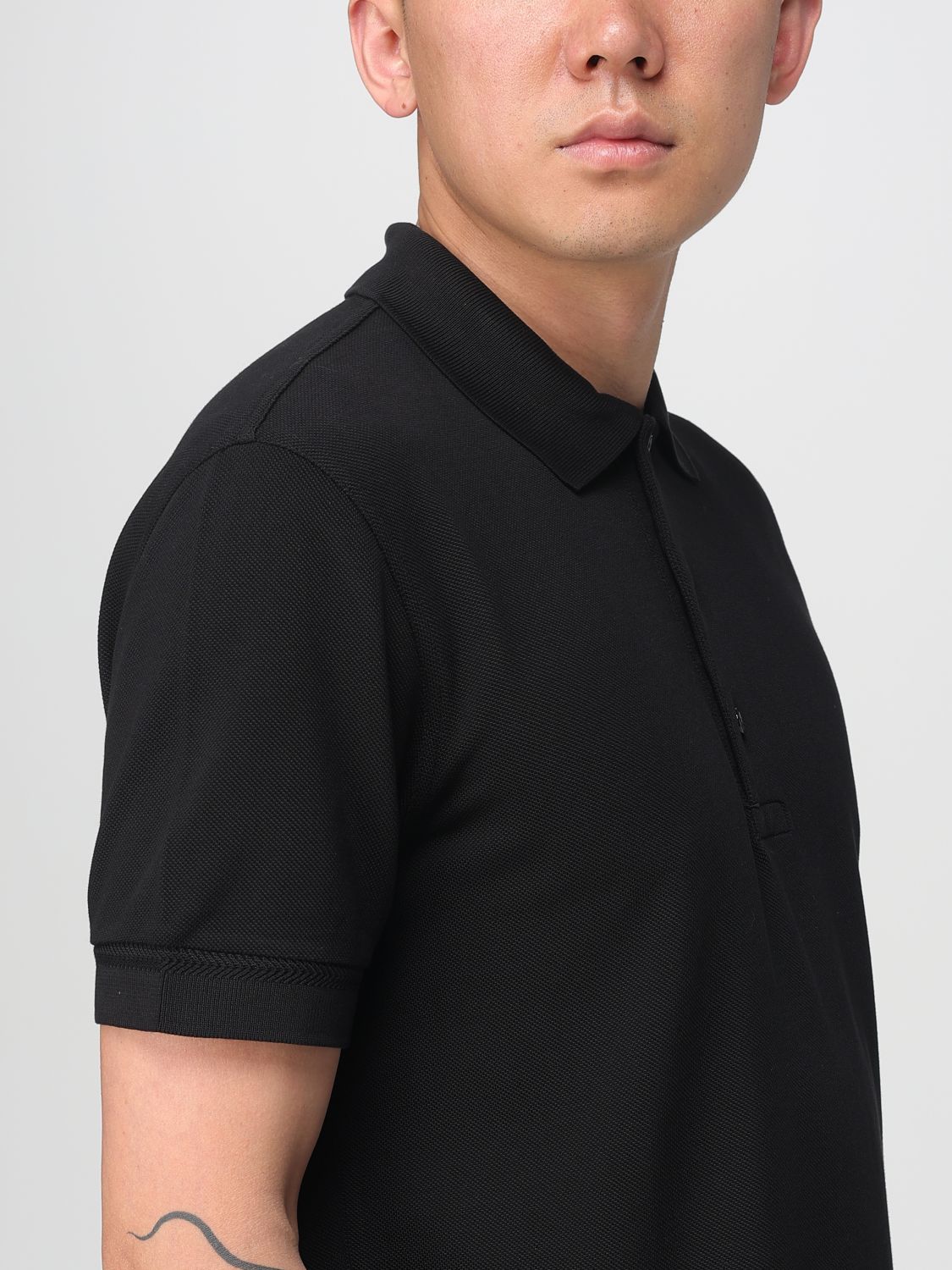Polo Shirt Men color Black