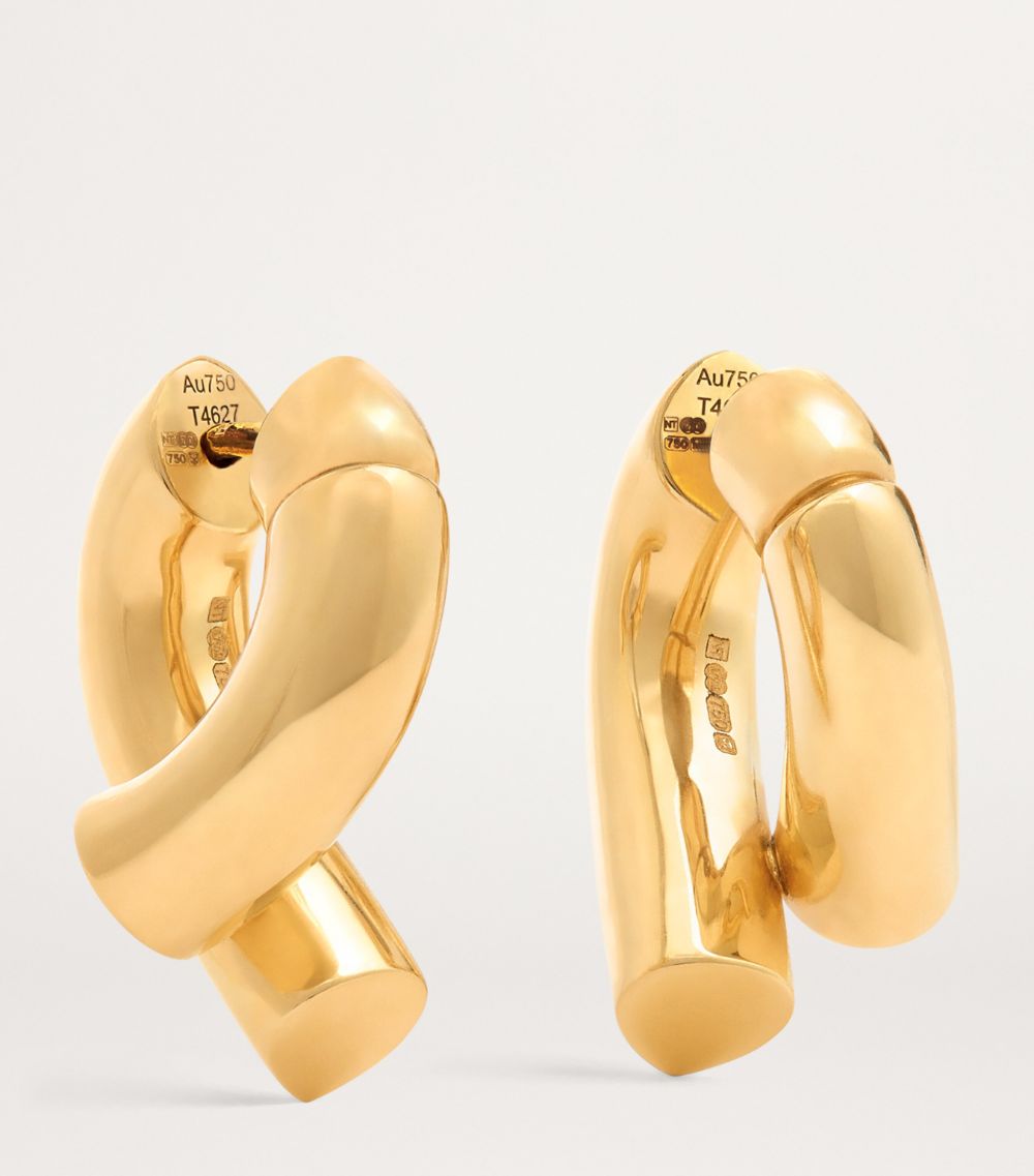 Yellow Gold Oera Hoop Earrings