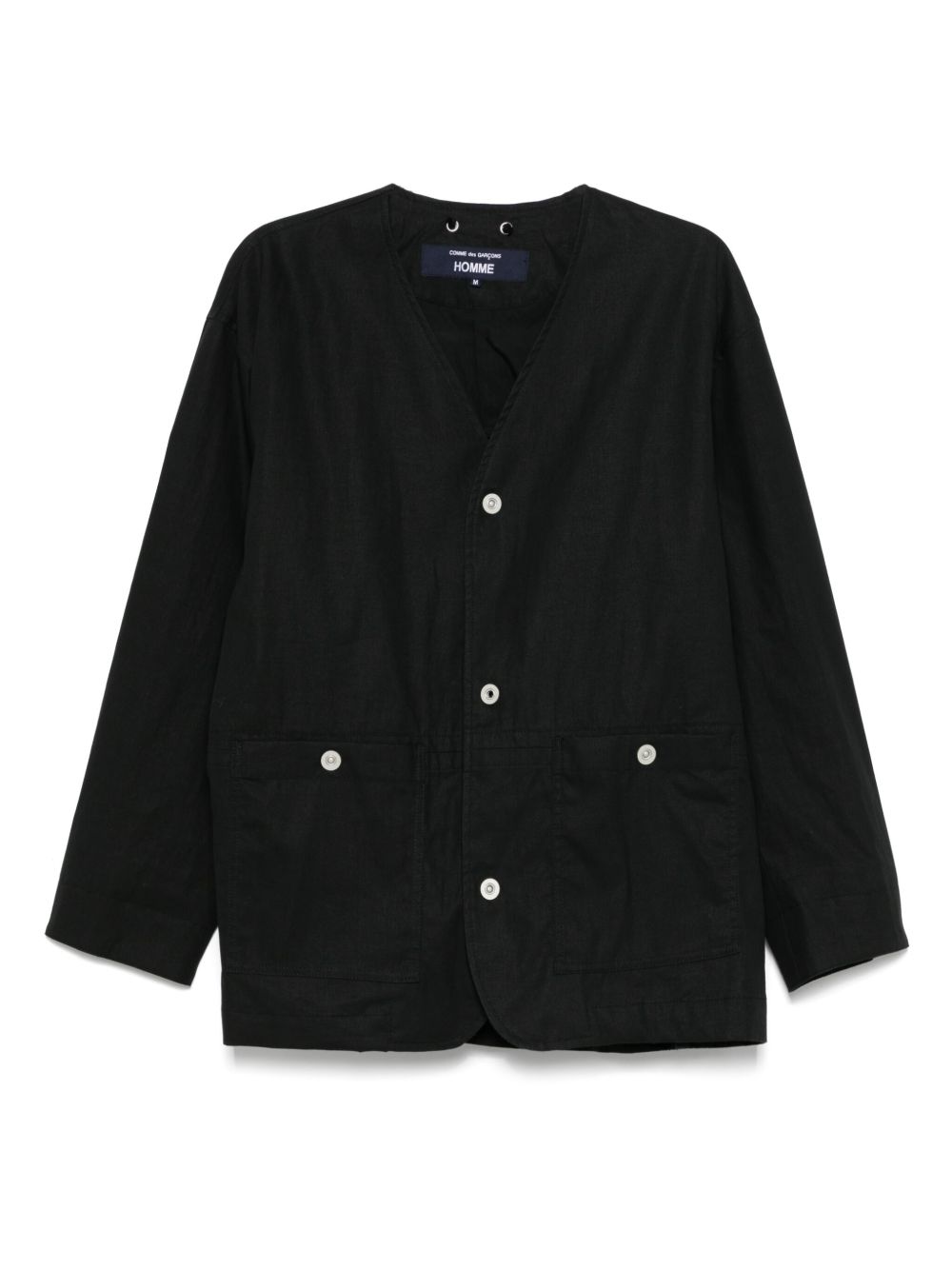 Comme des Garçons Homme V-neck jacket - Black