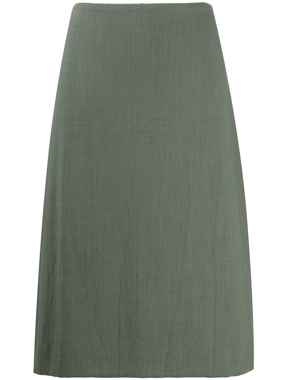 A-line midi skirt - Green