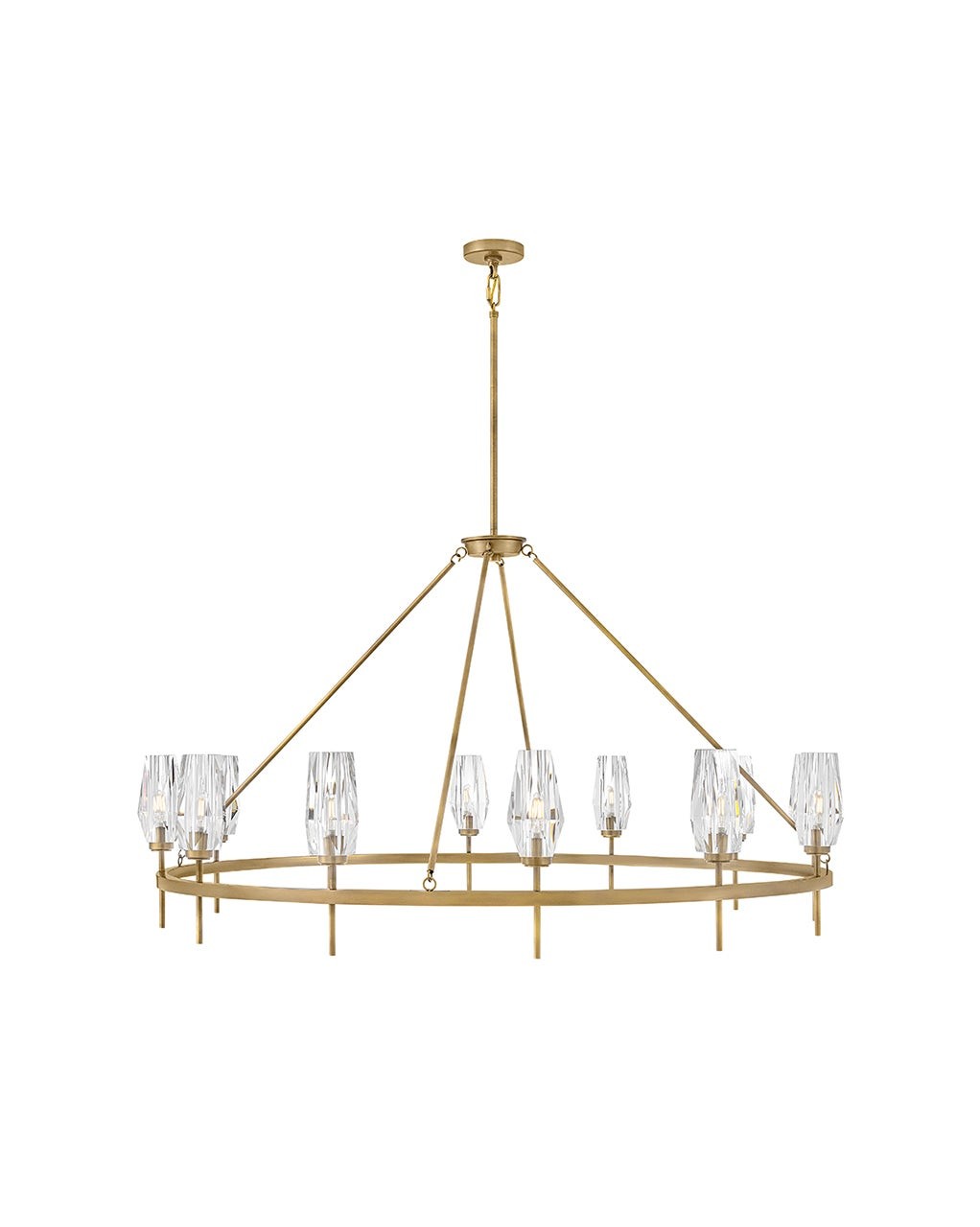 Heritage Brass LED Chandelier from the Ana Collection