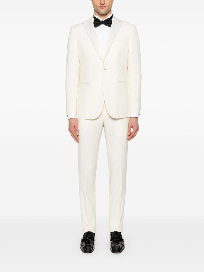 White Three-piece Suit