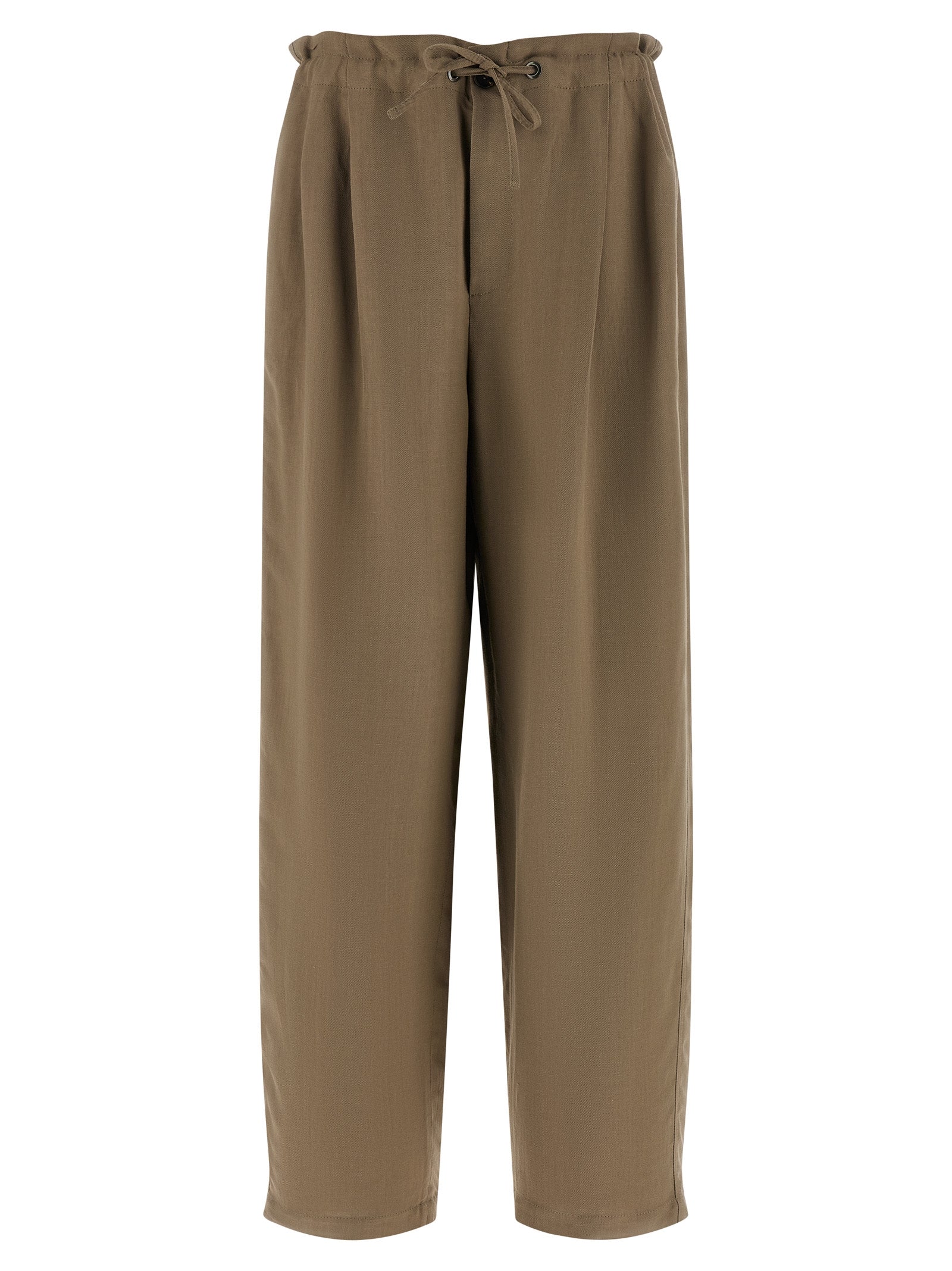 Tailored Track Trousers — Beige