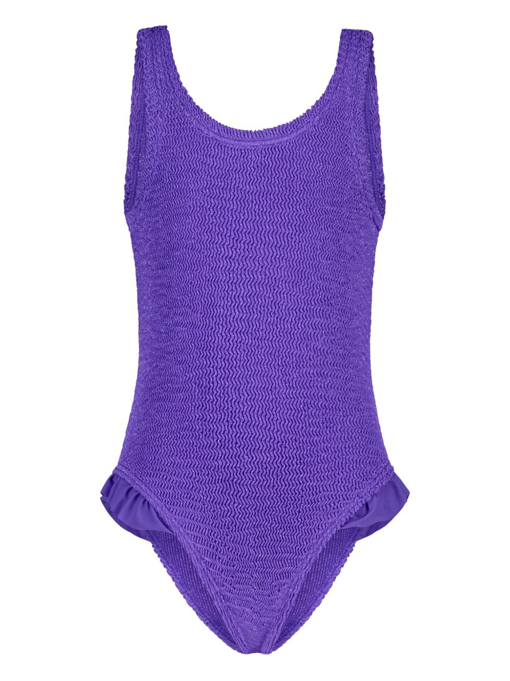 PARAMIDONNA Kids Lili ruffled swimsuit - Purple