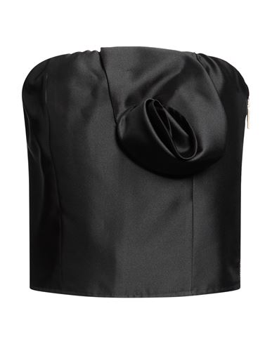 Woman Top Black Size 8 Polyester