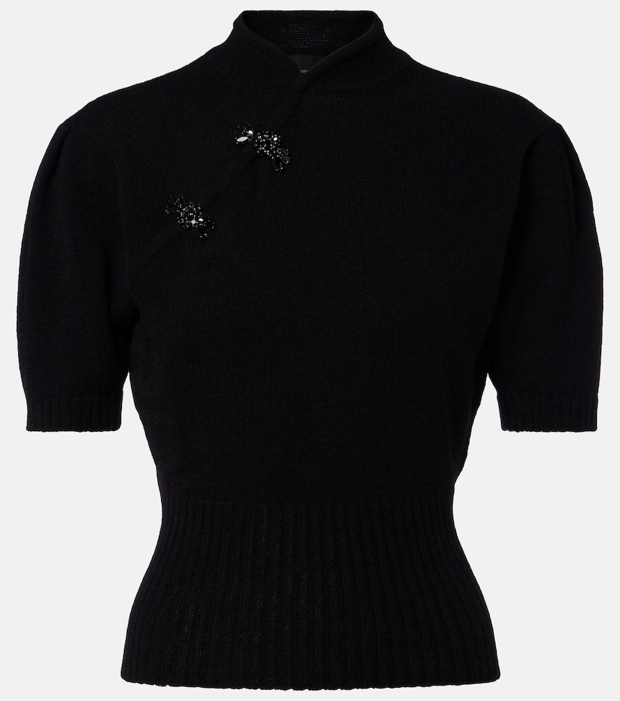 Embellished cashmere sweater