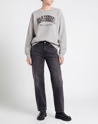 Woman Sweatshirt Grey Size L/XL Organic cotton