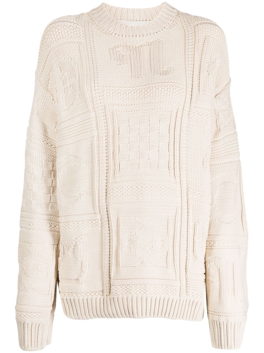 Nicolle jacquard-knit jumper - Neutrals