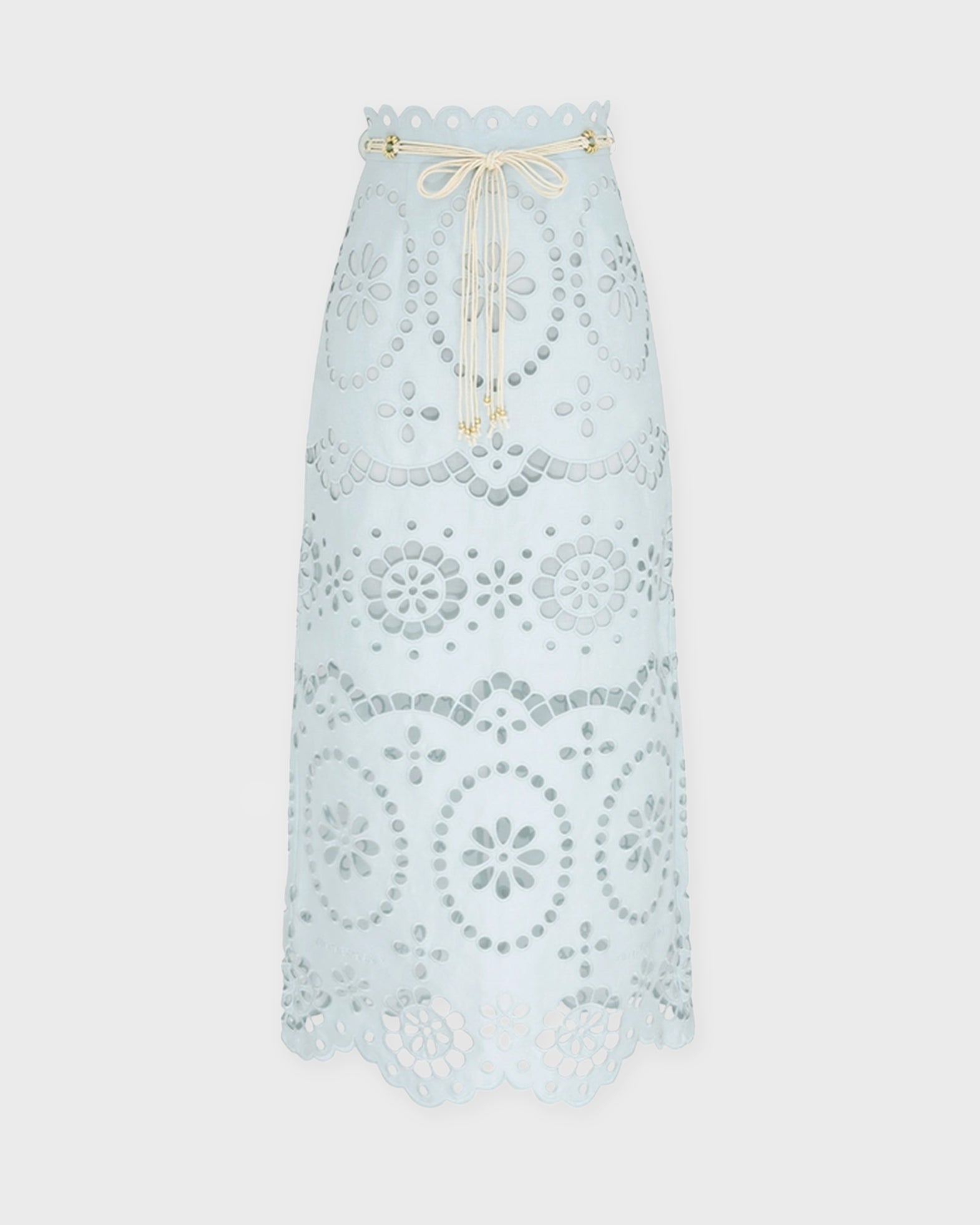 Zimmermann Skirt Awaken Embroidered Mint