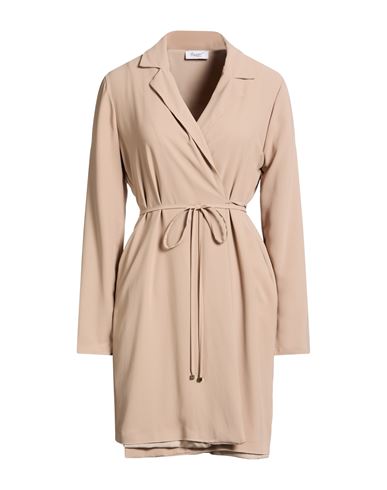 Woman Mini dress Beige Size XS Polyester
