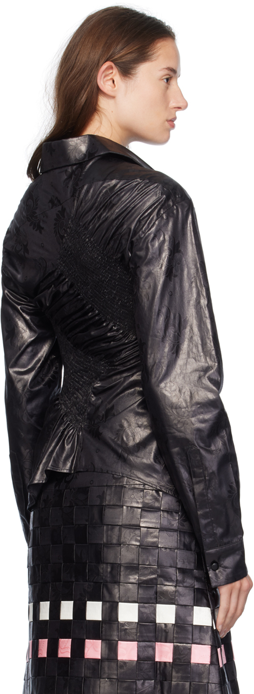 SUPER YAYA Black Classic Twist Shirt