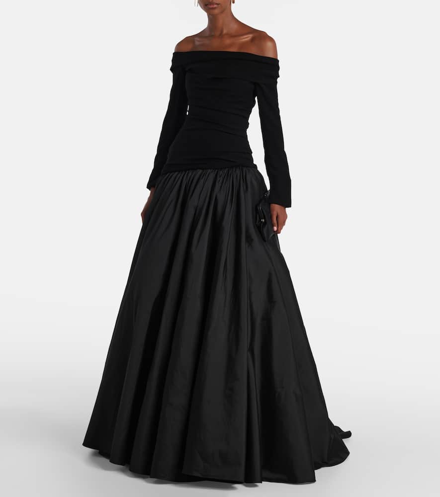 Draped gown