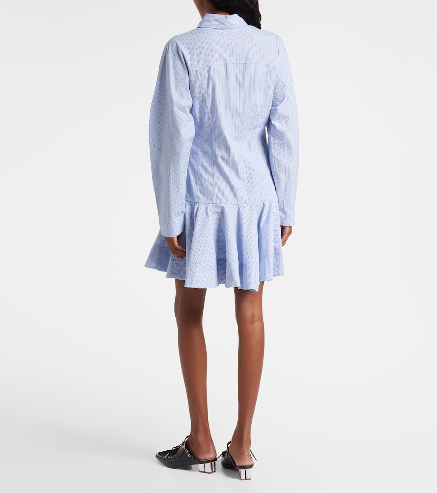 Striped cotton shirt dress