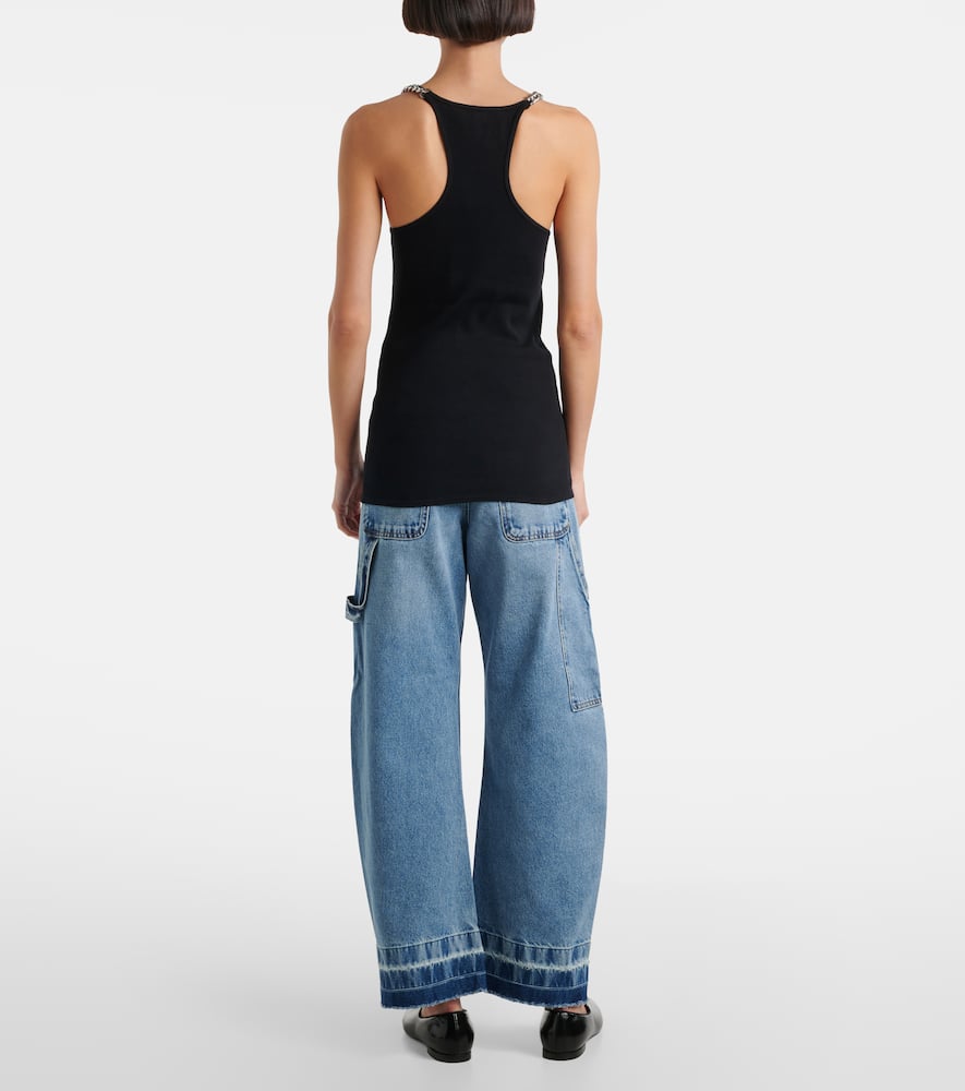 Cotton-blend tank top