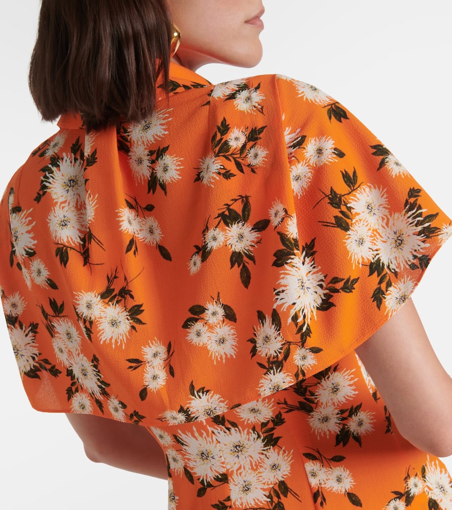 Florencia floral crêpe georgette shirtdress