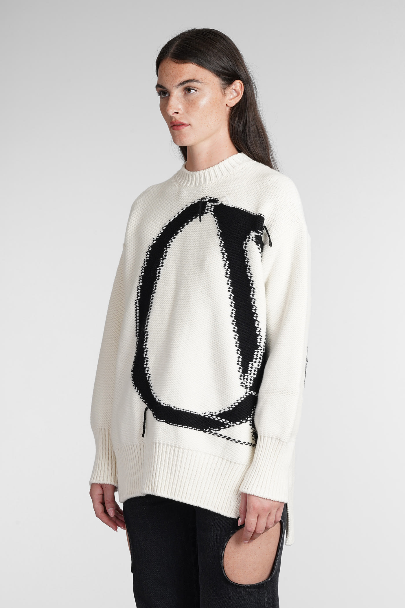 Knitwear In White Wool