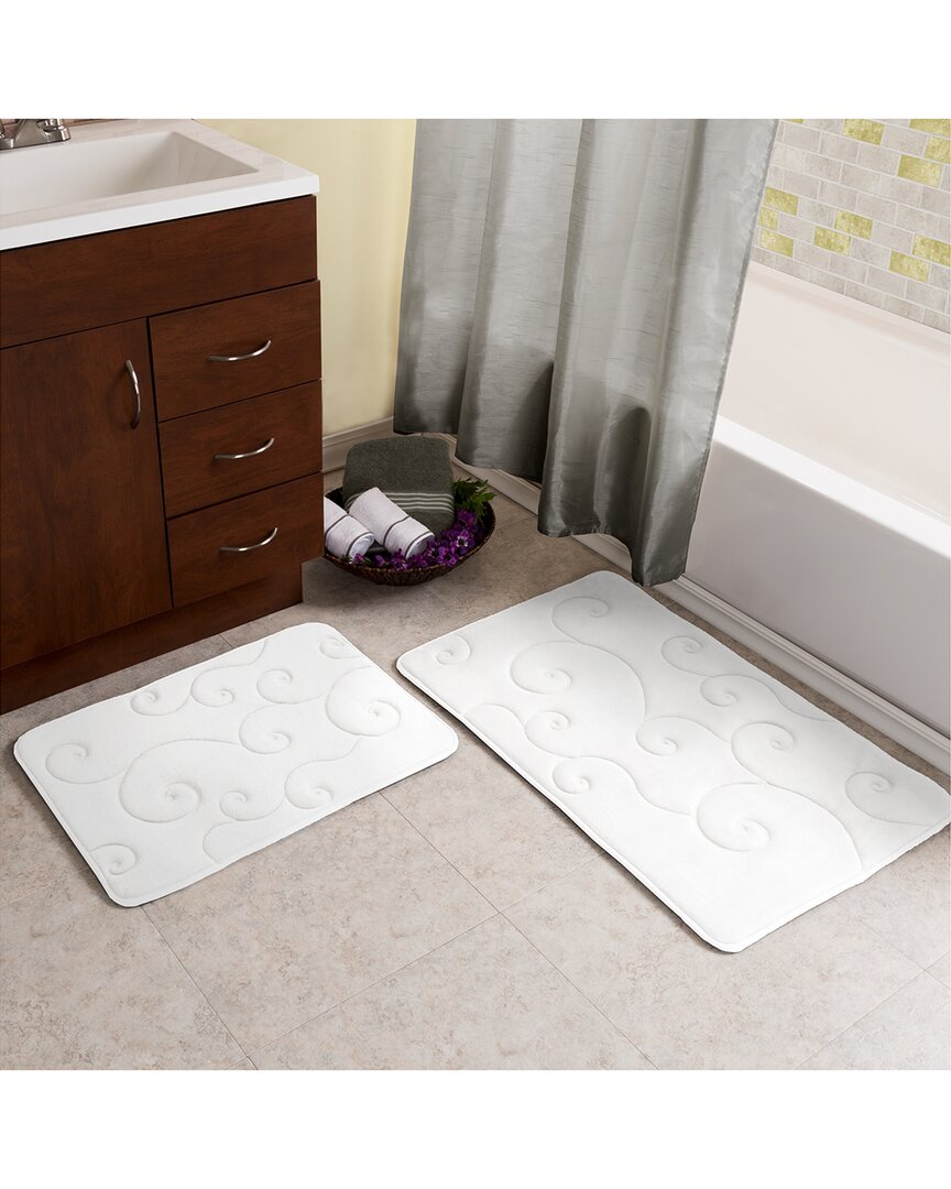 2P Memory Foam Bath Mat Set