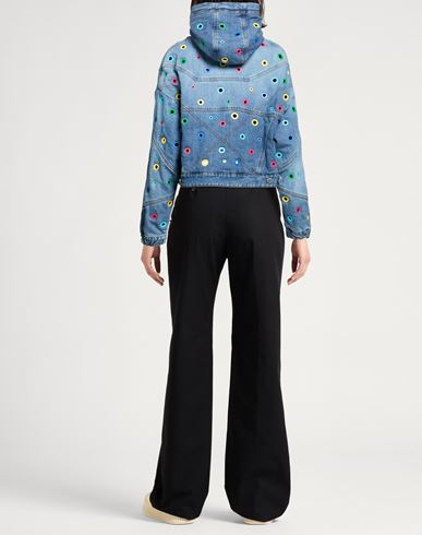 Woman Denim outerwear Blue Size 00 Cotton