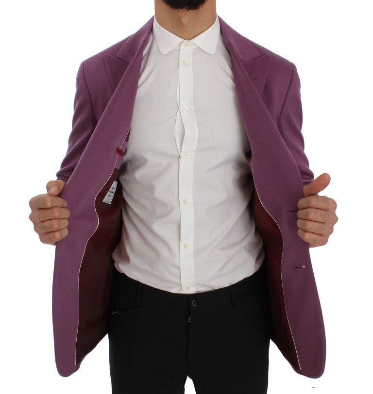 Cashmere Slim Fit Blazer — Purple