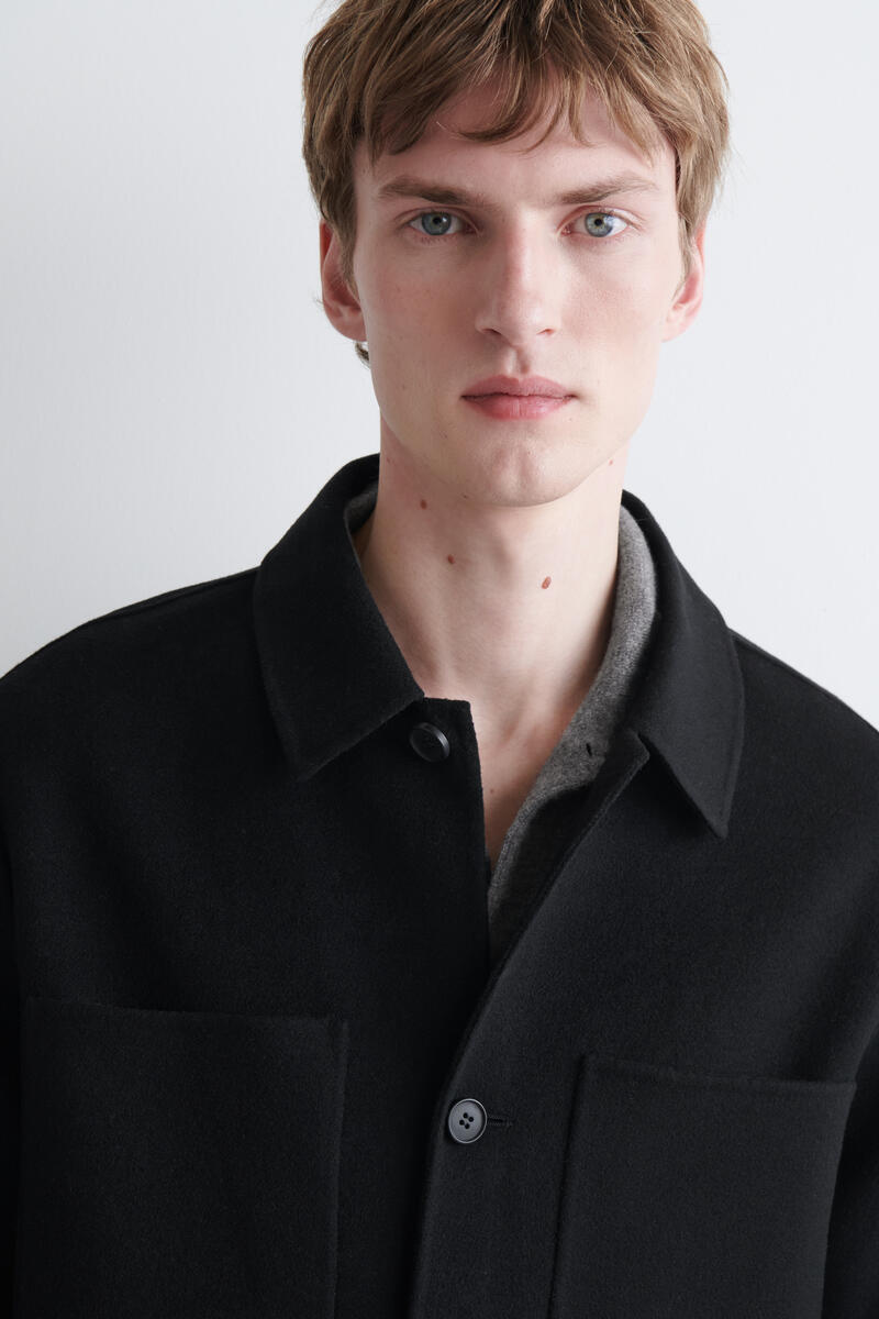 Double-Faced Wool Overshirt