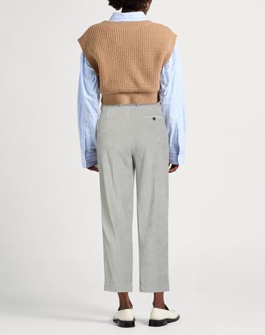 Woman Pants Grey Size 10 Cotton, Polyester
