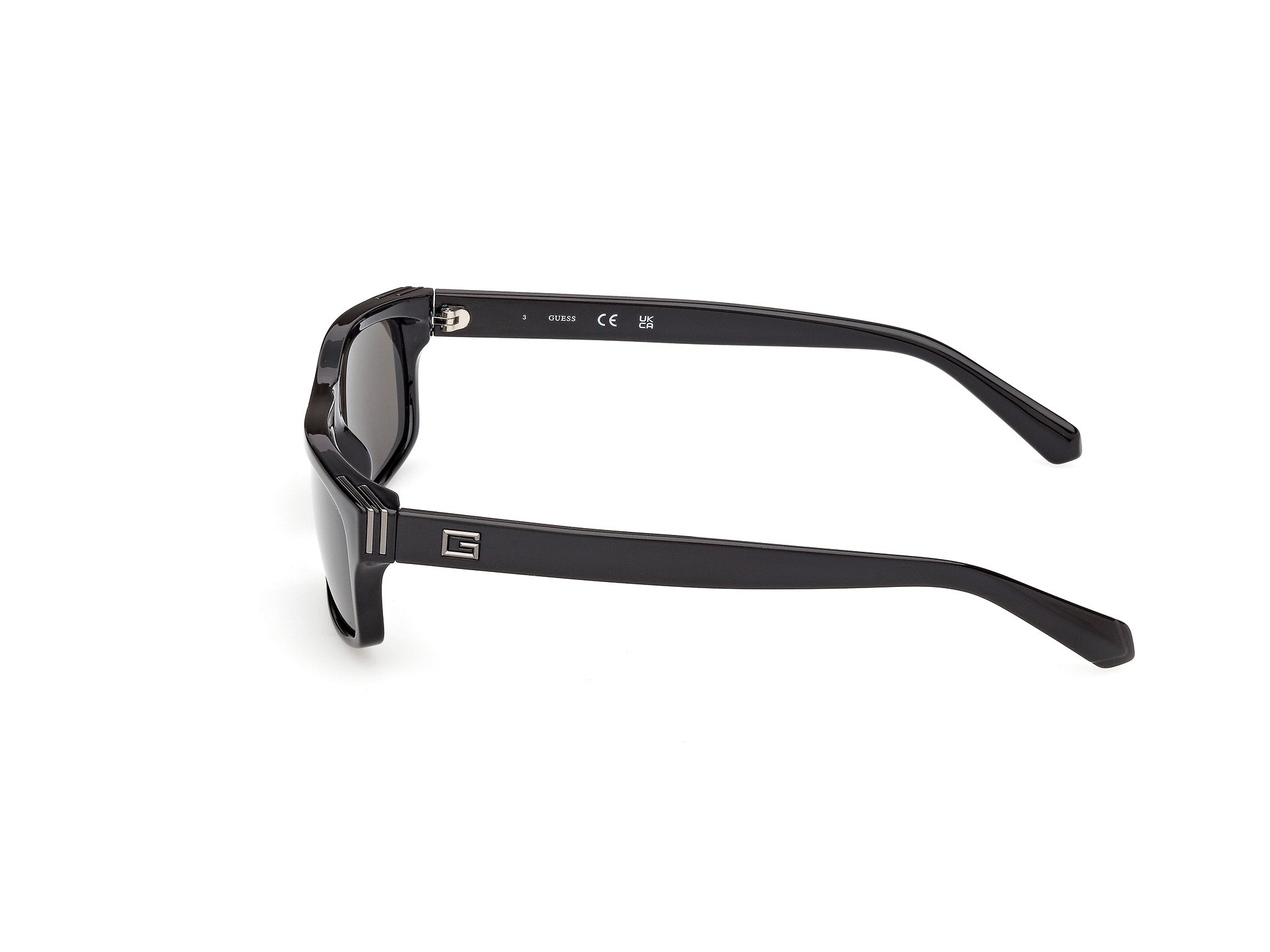 Guess Hombre Guess GU00276 01A Gafas de sol Inyectado Negro Fumar Cuadrada Norma