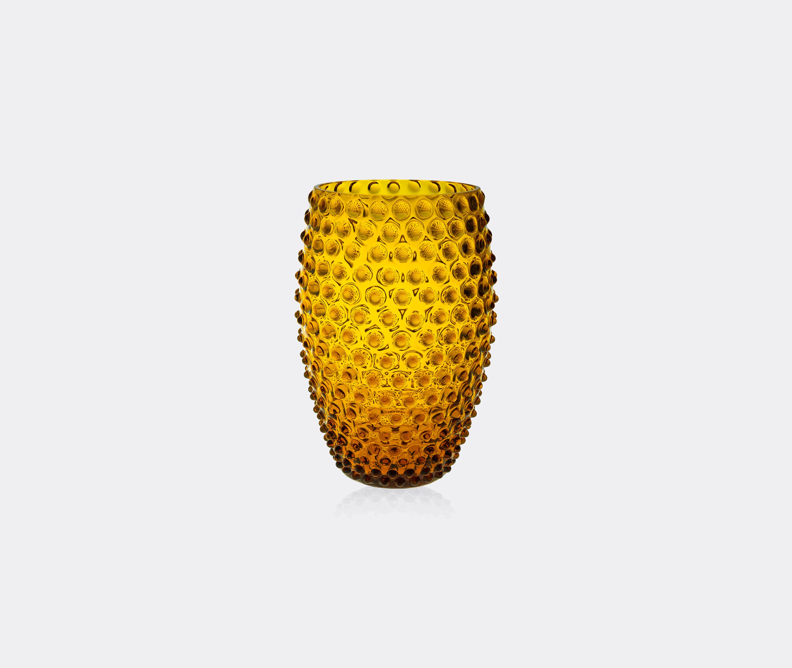 'hobnail' Vase, Amber