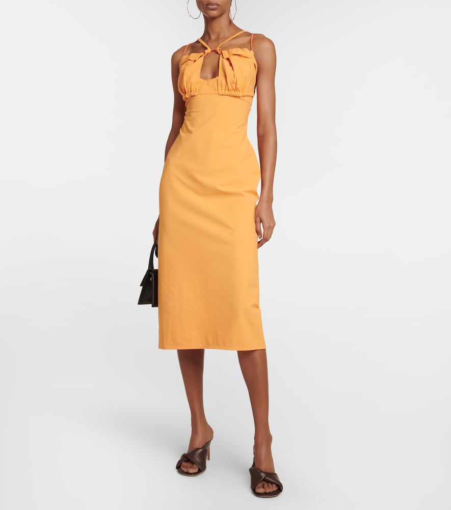 La Robe Bikini cotton-blend midi dress
