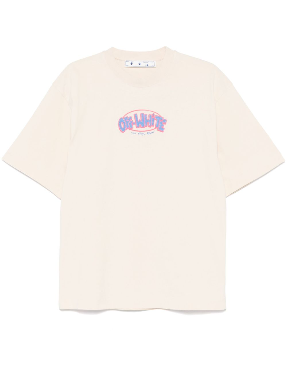 Arrows-print T-shirt - Neutrals