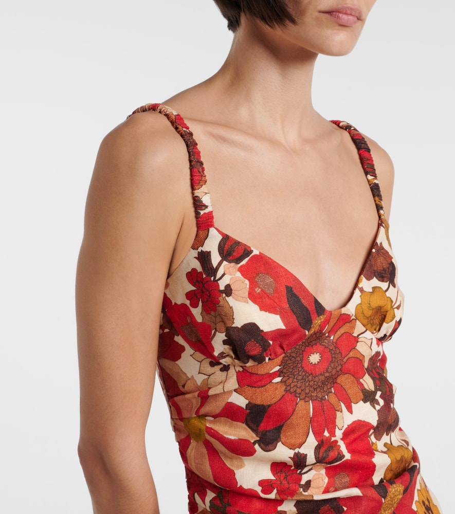 Primrose floral linen minidress