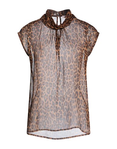 Woman Top Brown Size M Polyester