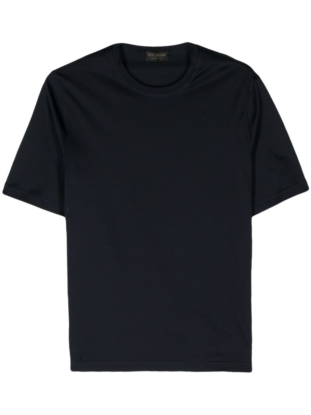 Crew-neck cotton T-shirt - Blue