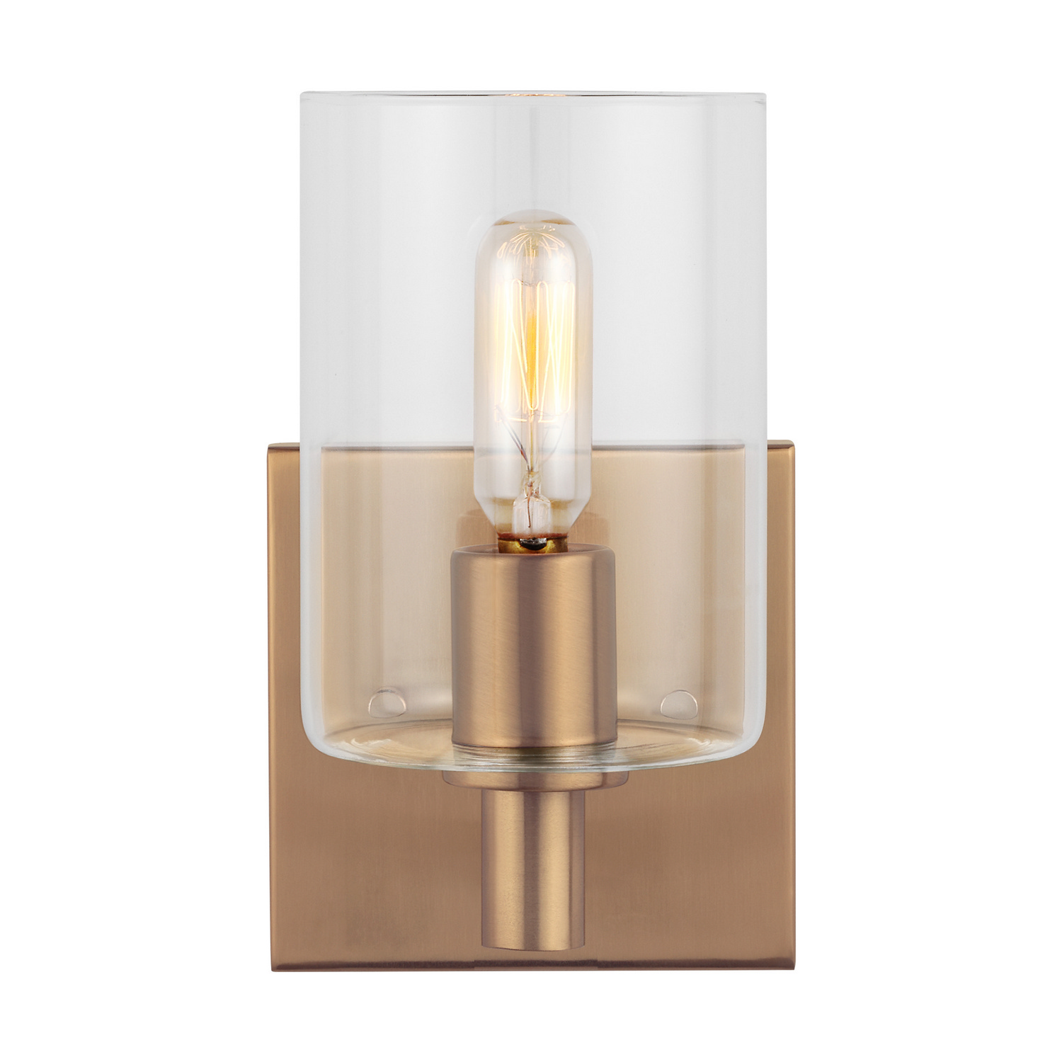 Fullton 1-Light LED Bathroom Vanity Light in Satin Bra