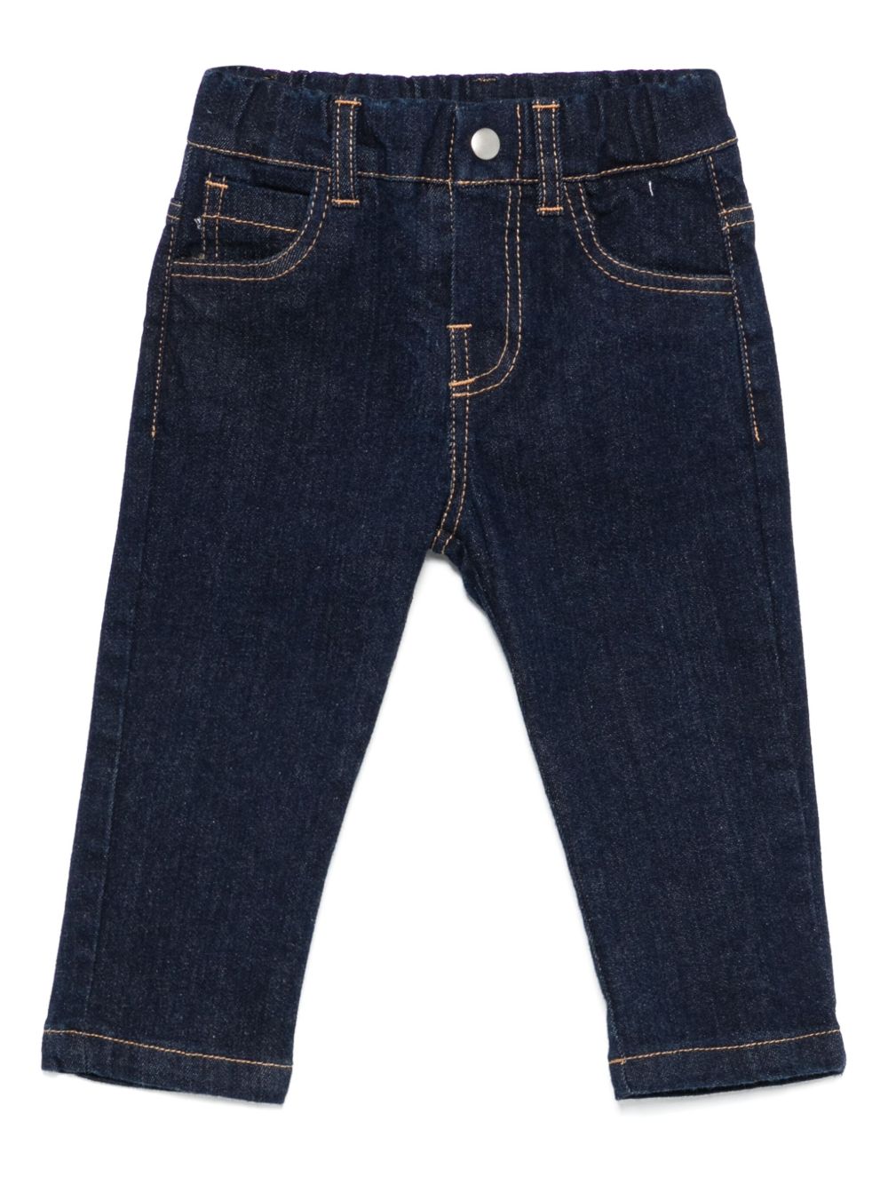Contrast-stitching jeans - Blue