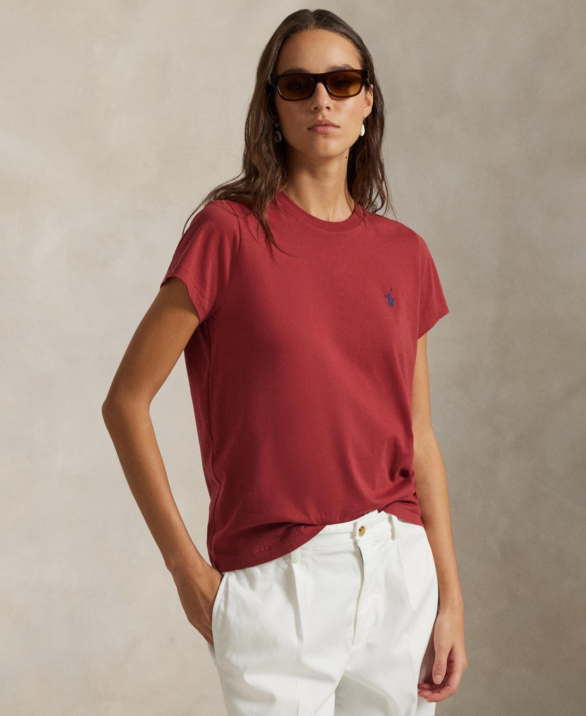 Women's Crew Neck T-Shirt - Red Snapper