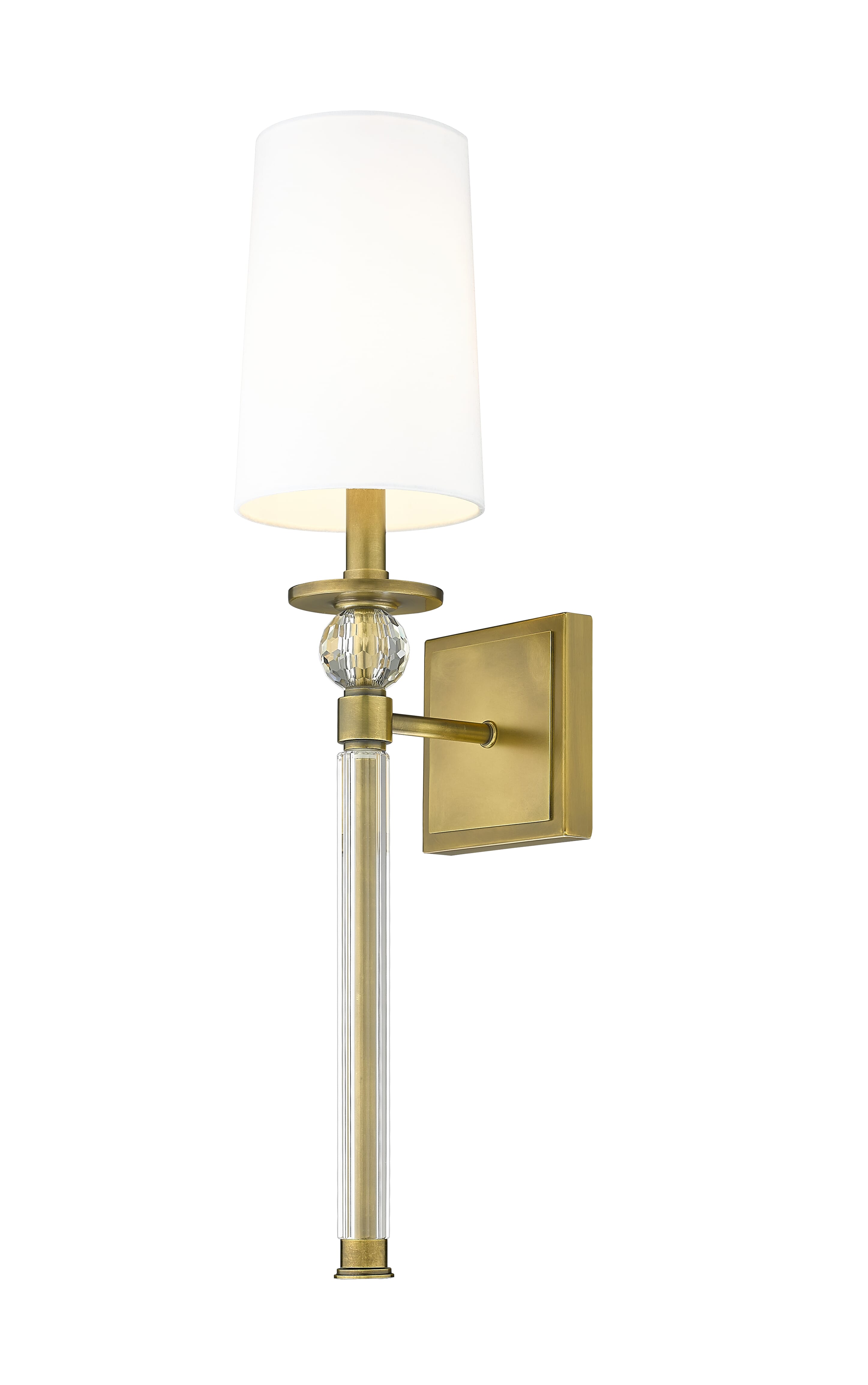 Mia 1-Light Wall Sconce In Rubbed Bra