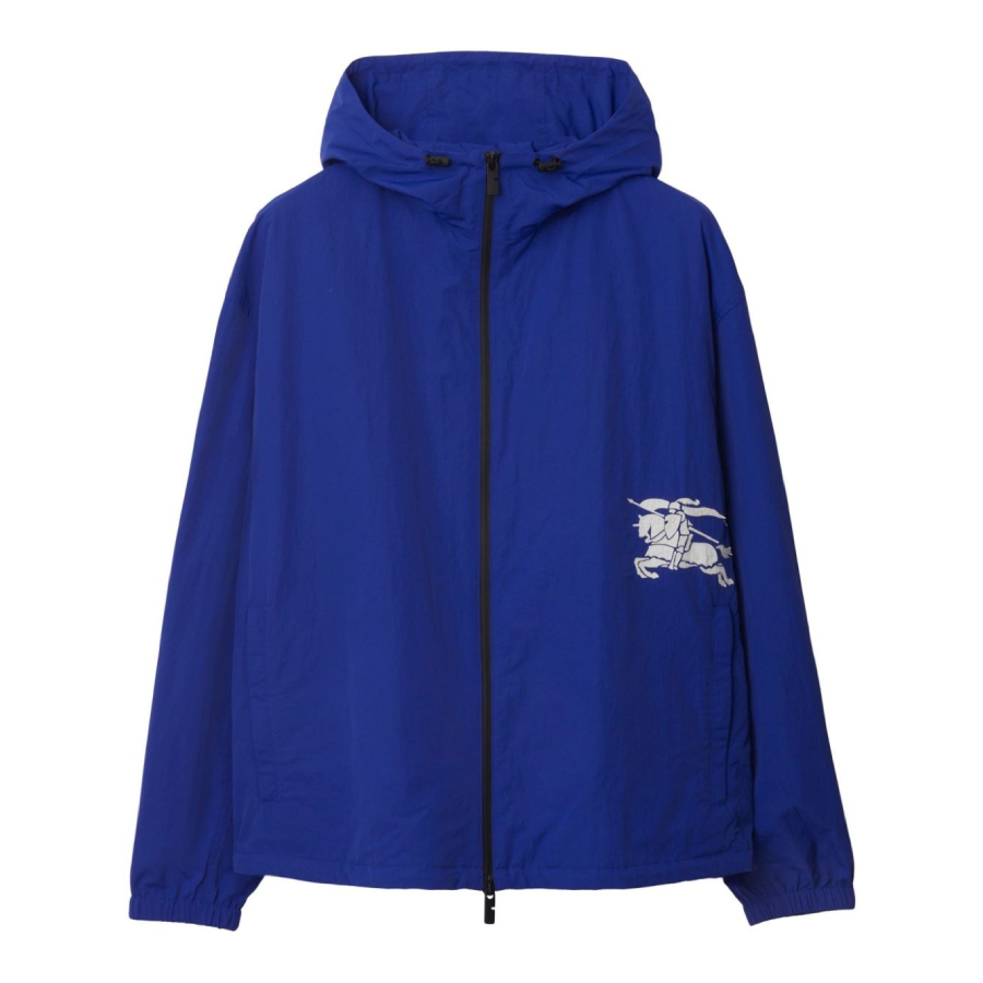Equestrian Knight-Applique Hooded Jacket