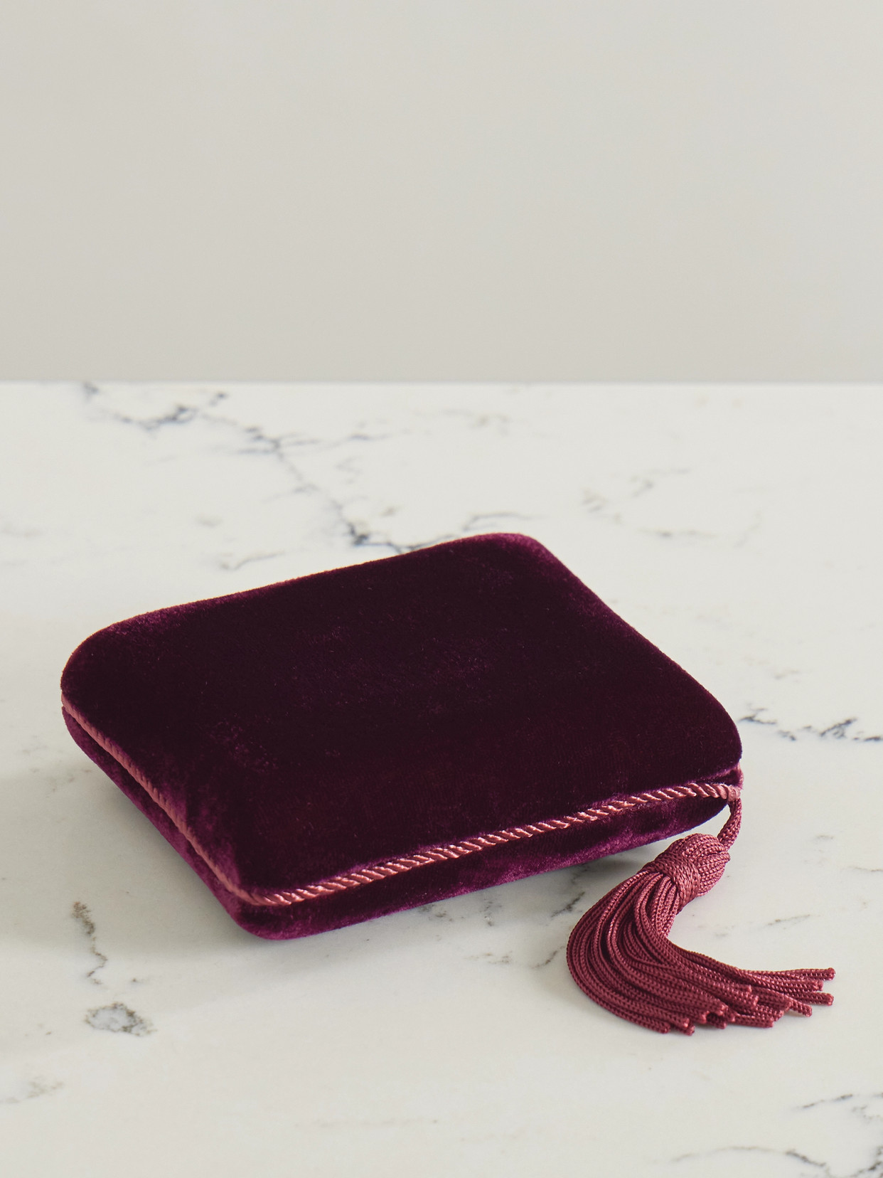 Tasseled Velvet Jewelry Box