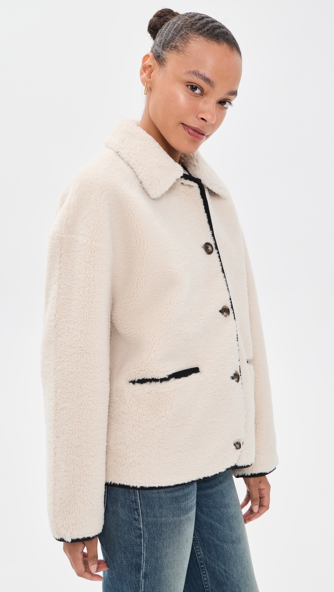 Anika Jacket Cream/Black