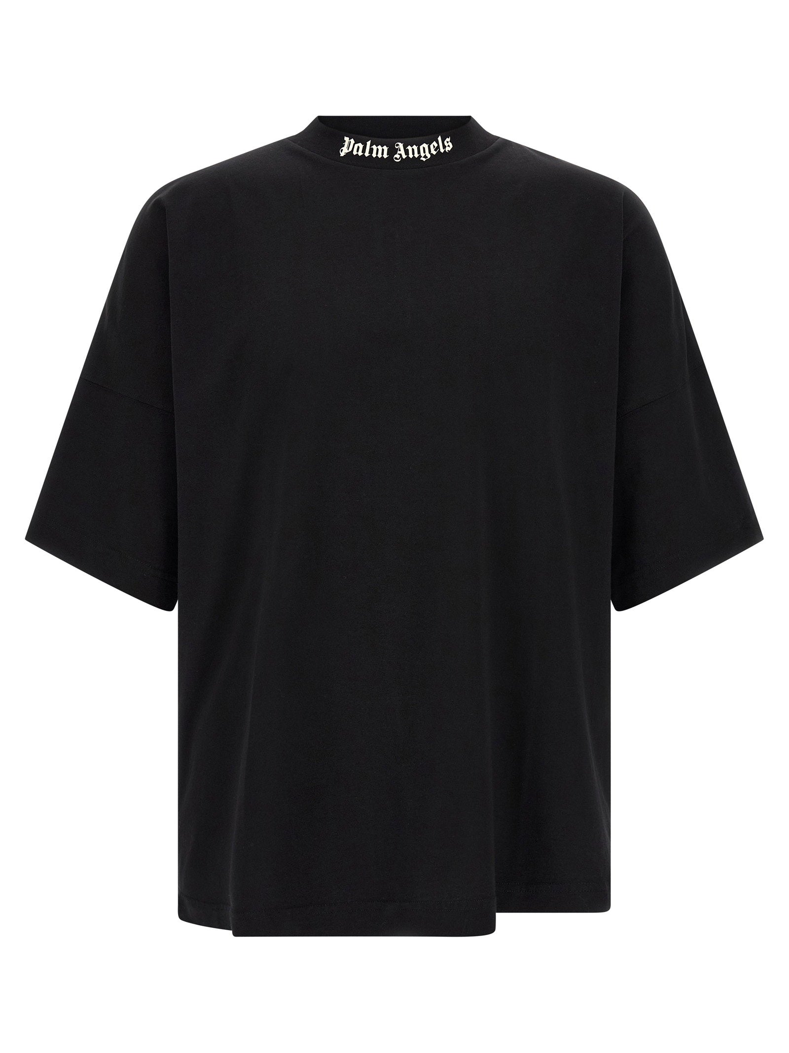 Logo-Print Oversized T-Shirt — Black