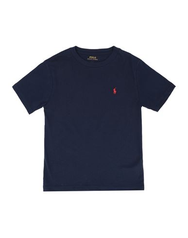 Cotton Jersey Crewneck Tee Kid Boy T-shirt Midnight blue