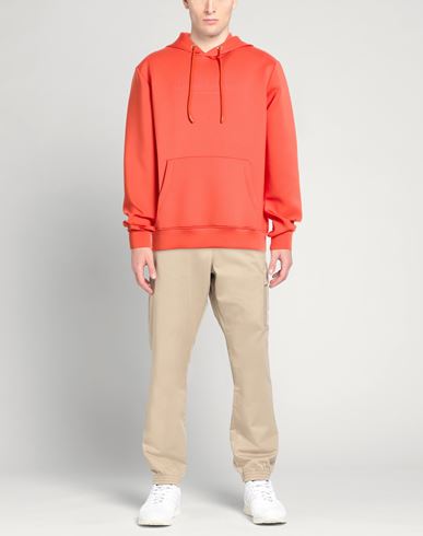 Man Sweatshirt Tomato red Size XL Polyester
