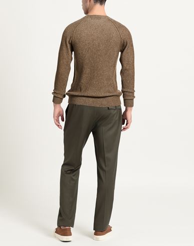Man Sweater Light brown Size L Merino Wool
