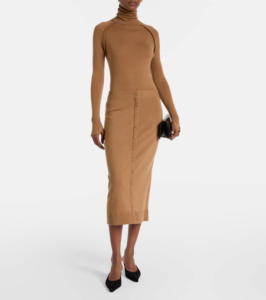 Wool turtleneck sweater
