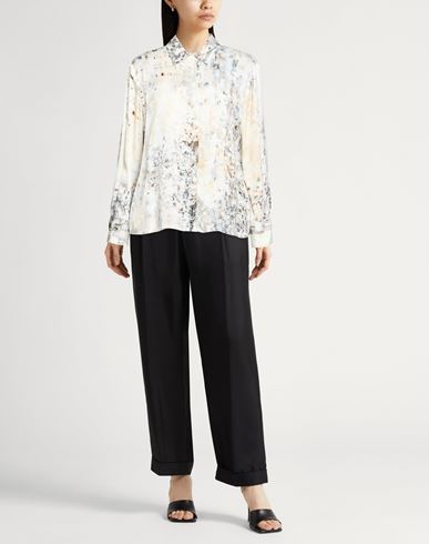 Woman Shirt Ivory Size 8 Viscose