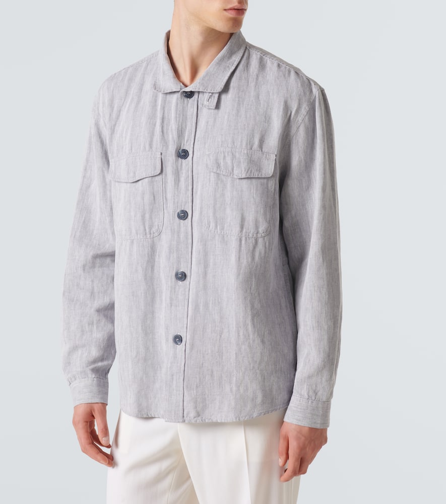 Nuno cotton and linen overshirt