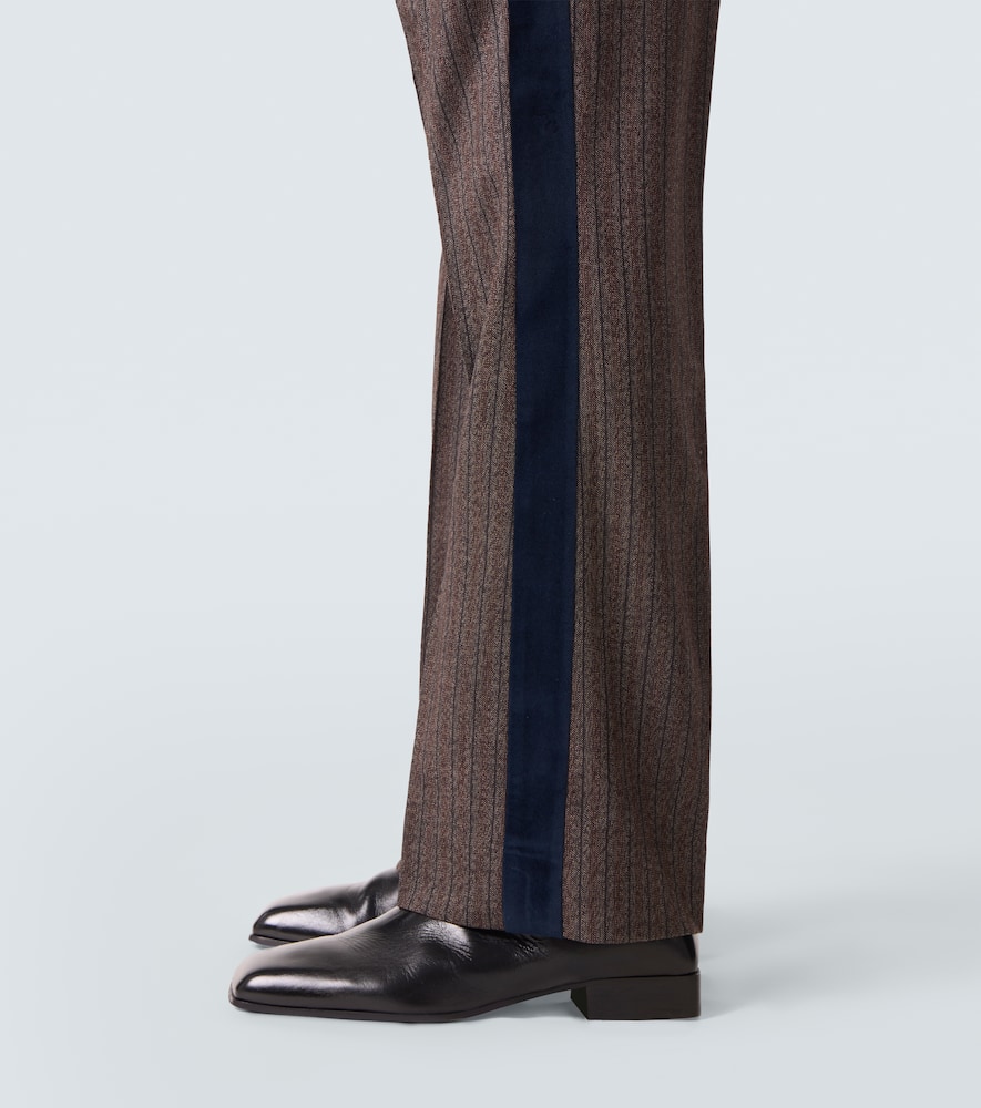Alto pinstripe wool-blend slim pants