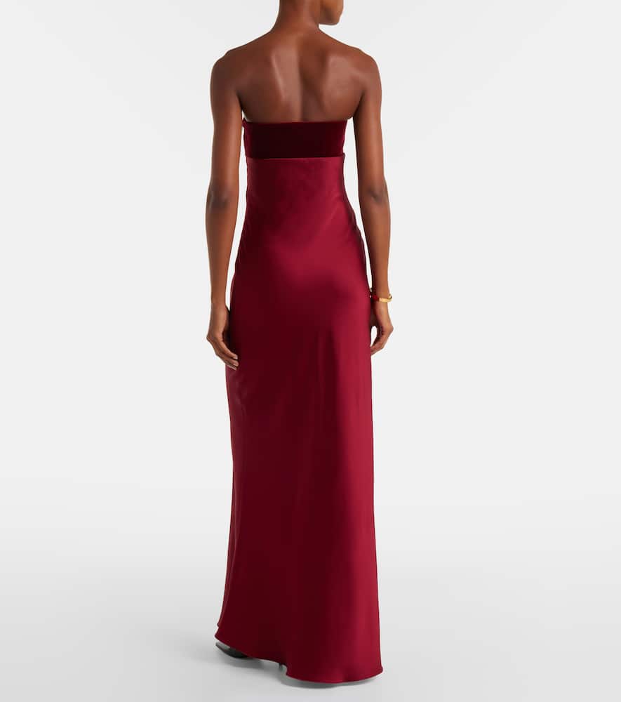 Baia cotton satin maxi dress